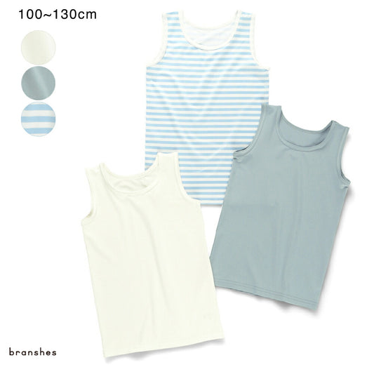 Japanese Children's Clothing Branches Contact Cooling Vest 100-130cm Boys Summer TOPS 