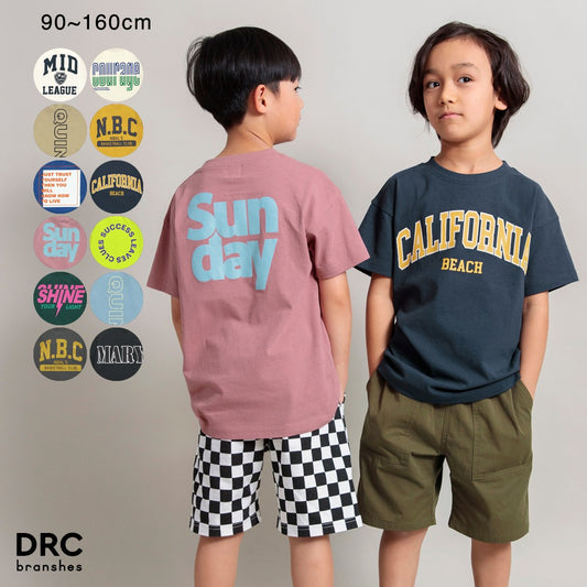 Japanese children's clothing Branches various pattern short-sleeved T-shirts 90-160cm boys/girls spring and summer TOPS 