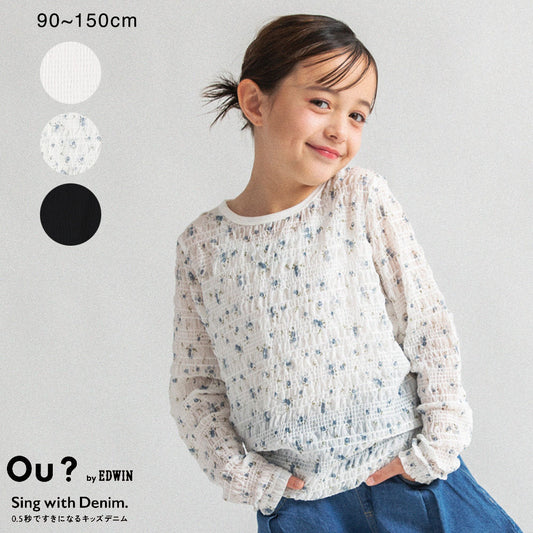 日本童裝 Branshes 【Ou? by EDWIN】長袖上衣 90-150cm 女童款 春季 TOPS