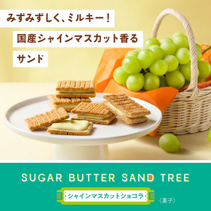 ‼️3/9晚上12點截單‼️日本直送 SUGAR BUTTER TREE 麝香葡萄＋奶油夾心酥餅 12/16/21個入 限定手信 中秋節滿月限定