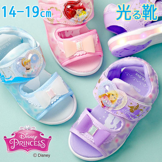 Moonstar x Disney LED Flashing Health Function Children's Shoes (14-19cm) Direct from Japan (Girls' Shoe Series)