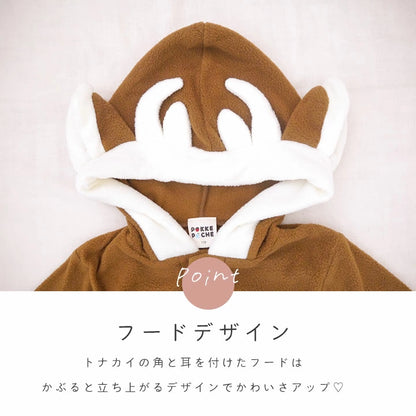 日本童裝 聖誕麋鹿連身裙 60-140cm 女童款 初生嬰兒 Christmas 聖誕快樂特輯 聖誕服裝/飾物配件