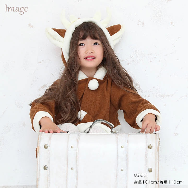 日本童裝 聖誕麋鹿連身裙 60-140cm 女童款 初生嬰兒 Christmas 聖誕快樂特輯 聖誕服裝/飾物配件