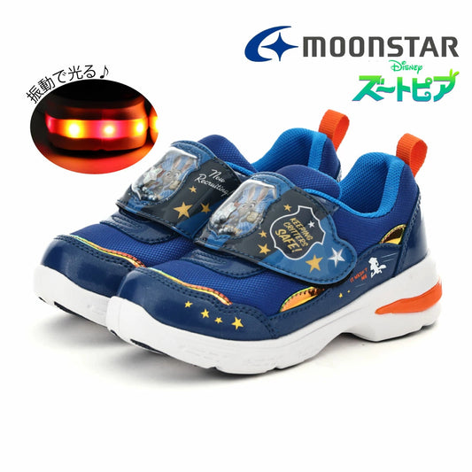 日本直送 moonstar x Disney LED閃燈 抗菌防臭 健康機能兒童鞋 14-19cm 2026年春新作 鞋系列