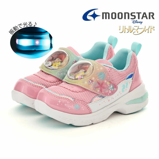 日本直送 moonstar x Disney LED閃燈 抗菌防臭 健康機能兒童鞋 14-19cm 2026年春新作 鞋系列