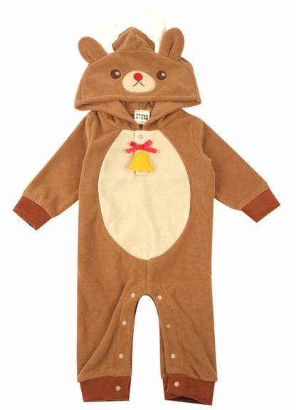 日本童裝 聖誕麋鹿連衣 60-95cm 男童款/女童款 Christmas 聖誕快樂特輯 聖誕服裝/飾物配件