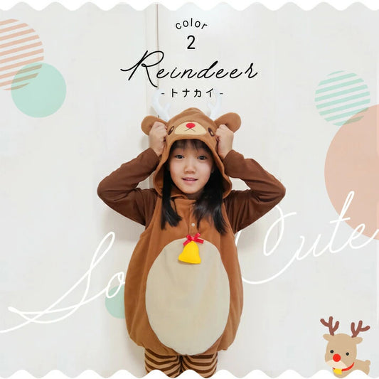 日本童裝 聖誕麋鹿3件套裝 80-130cm 男童款/女童款 Christmas 聖誕快樂特輯 聖誕服裝/飾物配件