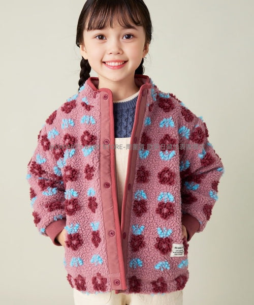 日本童裝 BEAMS mini 提花毛毛外套 90-150cm 男童款/女童款 秋季 OUTERWEAR (適合初秋、香港平均溫度