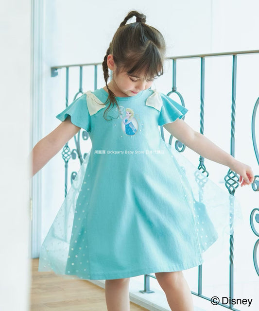 Japanese children's clothing aF#a325 x Disney Princess dress 90-140cm girls summer dresses Halloween special 