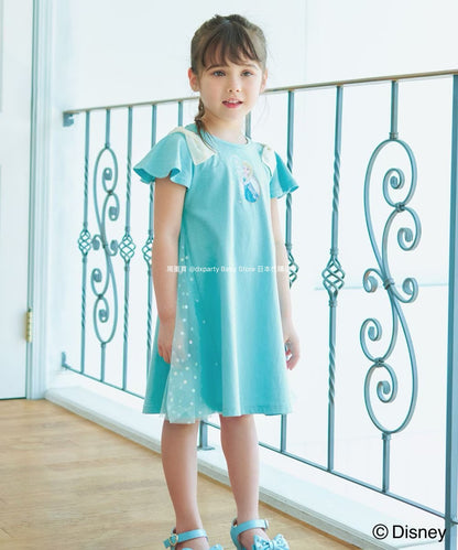 Japanese children's clothing aF#a325 x Disney Princess dress 90-140cm girls summer dresses Halloween special 