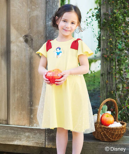 Japanese children's clothing aF#a325 x Disney Princess dress 90-140cm girls summer dresses Halloween special 