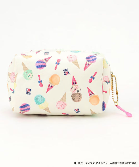 Japan direct delivery aF#a325 x Baskin-Robbins cosmetic bag daily necessities 