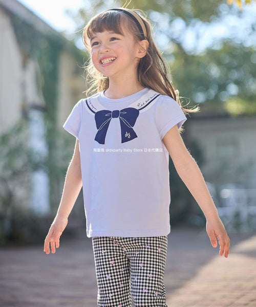 日本童裝 aF#a325 印花短袖上衣 90-160cm 女童款 夏季 TOPS