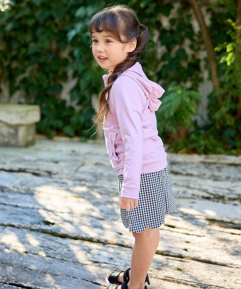 日本童裝 aF#a325 防UV 鑽石車厘子拉練連帽外套 110-160cm 女童款 夏季 OUTERWEAR