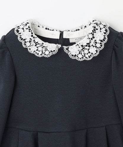Japanese children's clothing aF#a325 lace collar dress 110-130cm girls summer dresses for interviews/banquets/performances 
