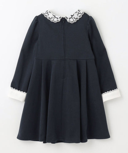 Japanese children's clothing aF#a325 lace collar dress 110-130cm girls summer dresses for interviews/banquets/performances 