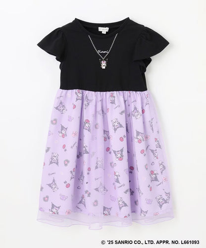 Japanese children's clothing aF#a325 x Sanrio necklace pattern dress 100-150cm girls summer dresses 