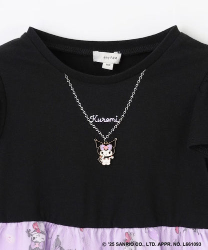 Japanese children's clothing aF#a325 x Sanrio necklace pattern dress 100-150cm girls summer dresses 
