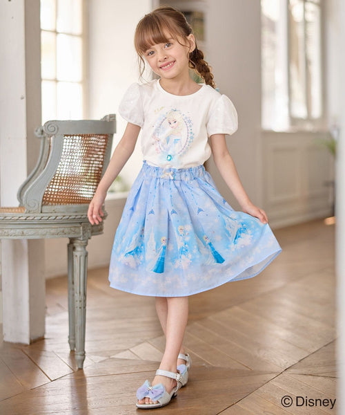 日本童裝 aF#a325 x Disney Princess 公主短裙 100-140cm 女童款 夏季 SKIRTS