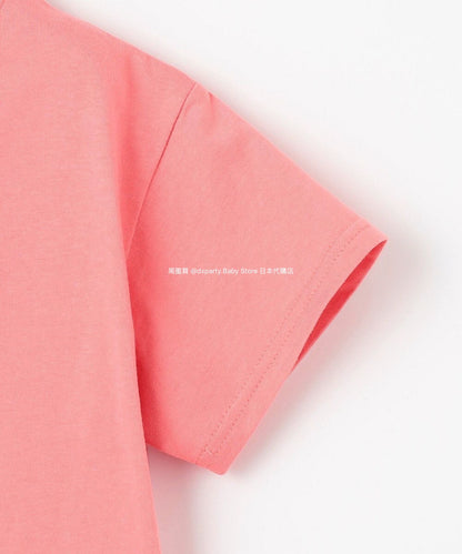 Japanese children's clothing aF#a325 sequined short-sleeved top 100-150cm girls summer TOPS 