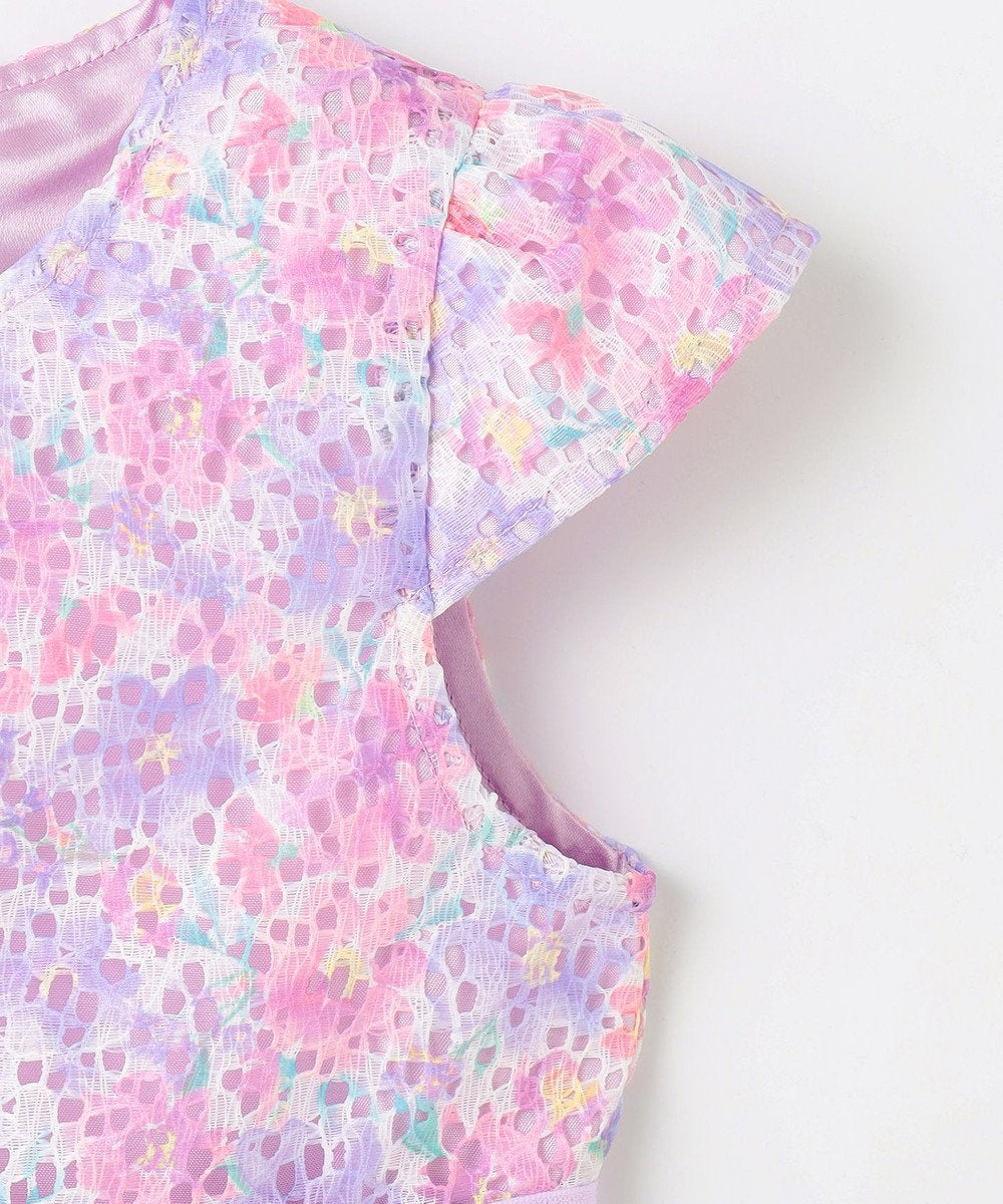 Japanese children's clothing aF#a325 printed lace dress 110-130cm girls summer dresses for interviews/banquets/performances 