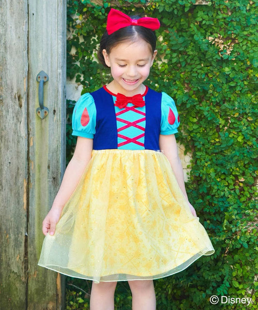 Japanese children's clothing aF#a325 x Disney Princess dress 90-140cm girls summer dresses Halloween special 