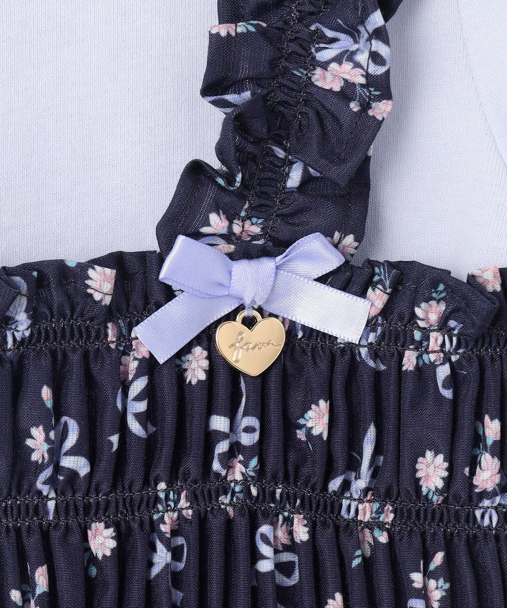 Japanese children's clothing aF#a325 floral two-piece suit 110-160cm girls summer TOPS 