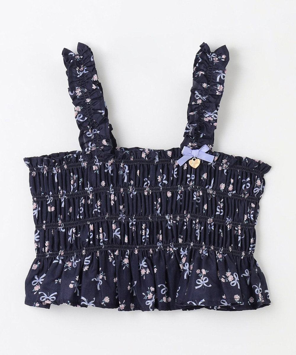 Japanese children's clothing aF#a325 floral two-piece suit 110-160cm girls summer TOPS 