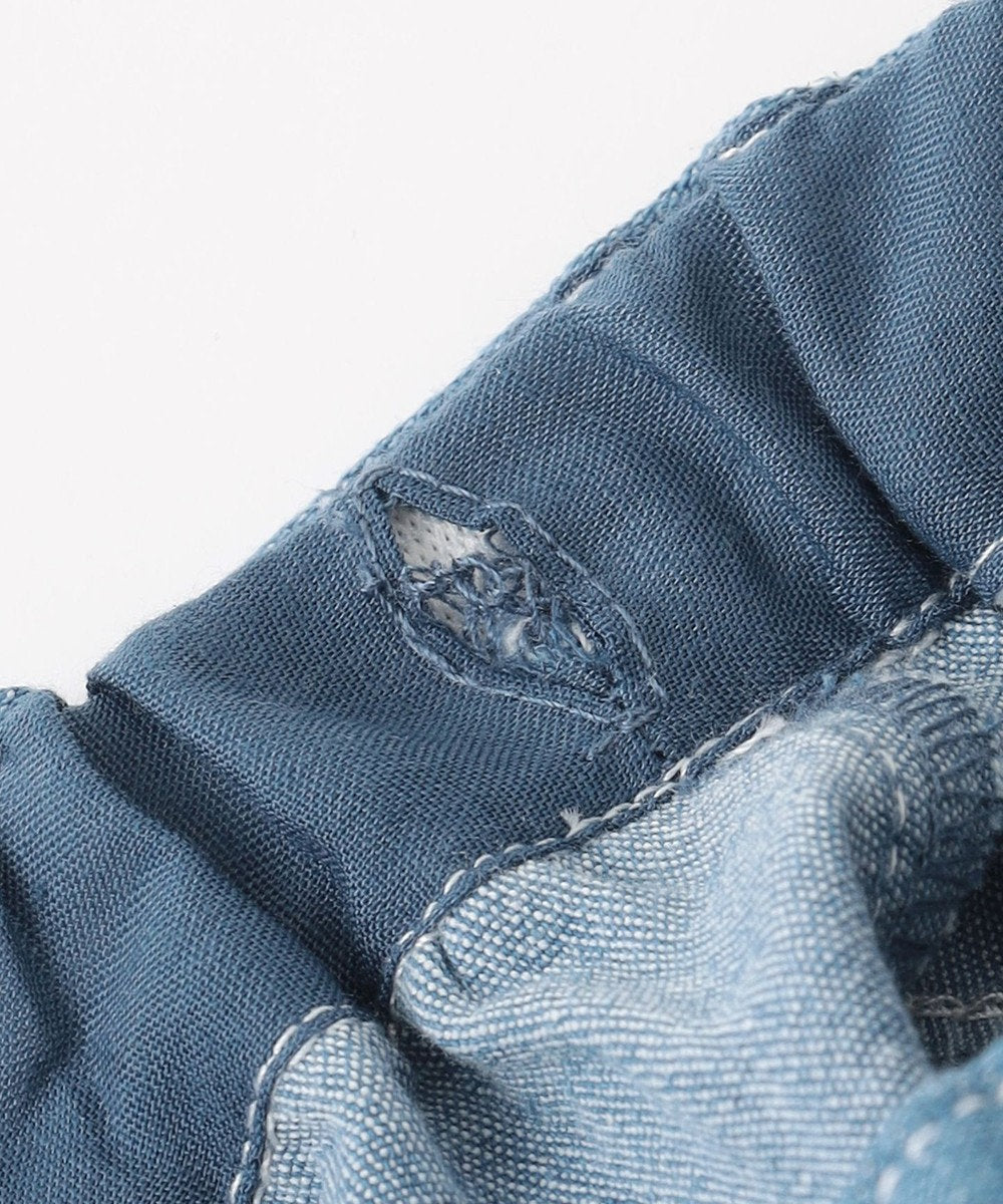 Japanese children's clothing aF#a325 Heart-shaped denim wide-leg pants 110-160cm girls' summer PANTS 