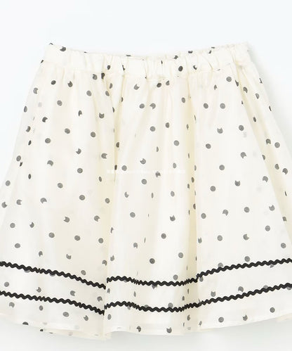 Japanese children's clothing aF#a325 cat x polka dot skirt 110-160cm girls summer SKIRTS 
