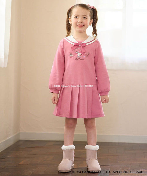 日本童裝 aF#a325 x Sanrio 水手風連身裙 100-140cm 女童款 冬季 DRESSES