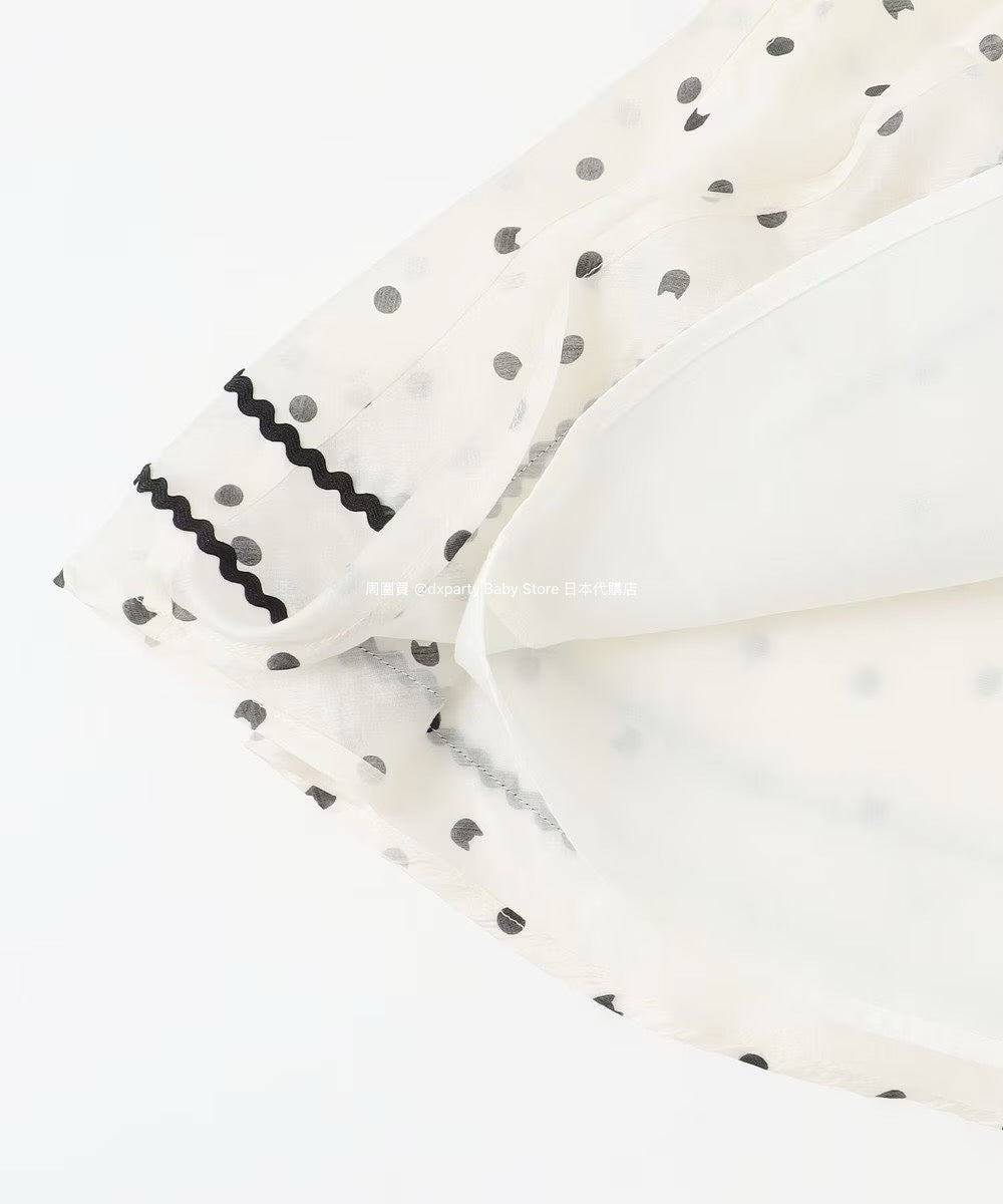 Japanese children's clothing aF#a325 cat x polka dot skirt 110-160cm girls summer SKIRTS 