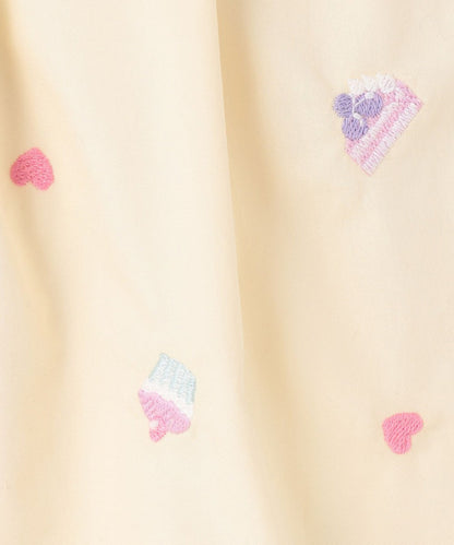 Japanese children's clothing aF#a325 cute embroidered culottes 100-150cm girls summer PANTS 