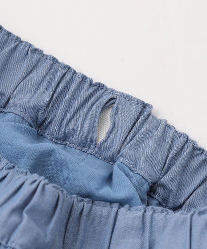 Japanese children's clothing aF#a325 cute embroidered culottes 100-150cm girls summer PANTS 