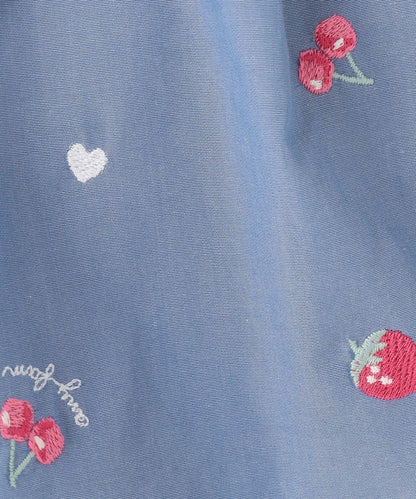 Japanese children's clothing aF#a325 cute embroidered culottes 100-150cm girls summer PANTS 