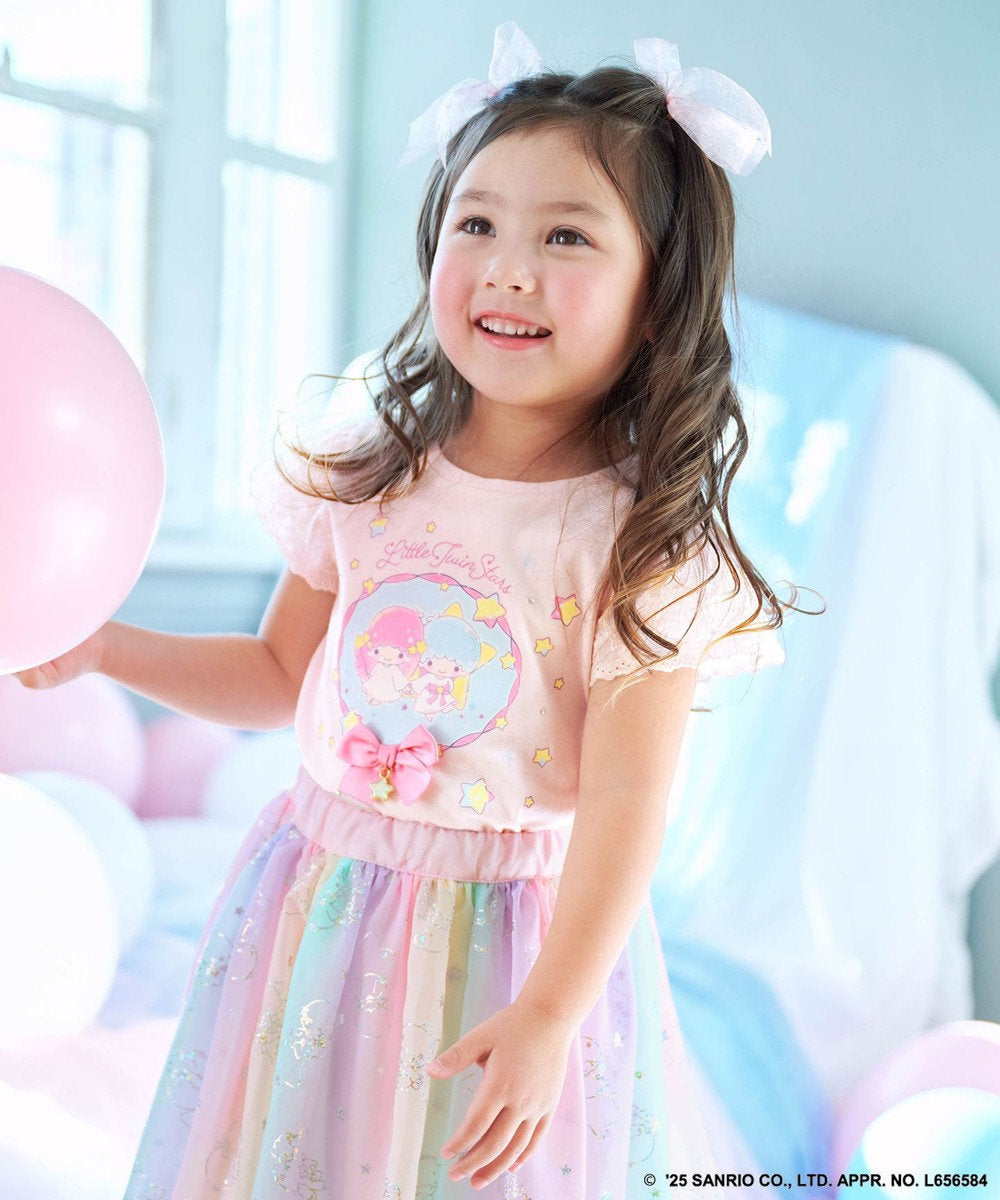 Japanese children's clothing aF#a325 Little Twin Stars printed top 90-160cm girls summer TOPS 