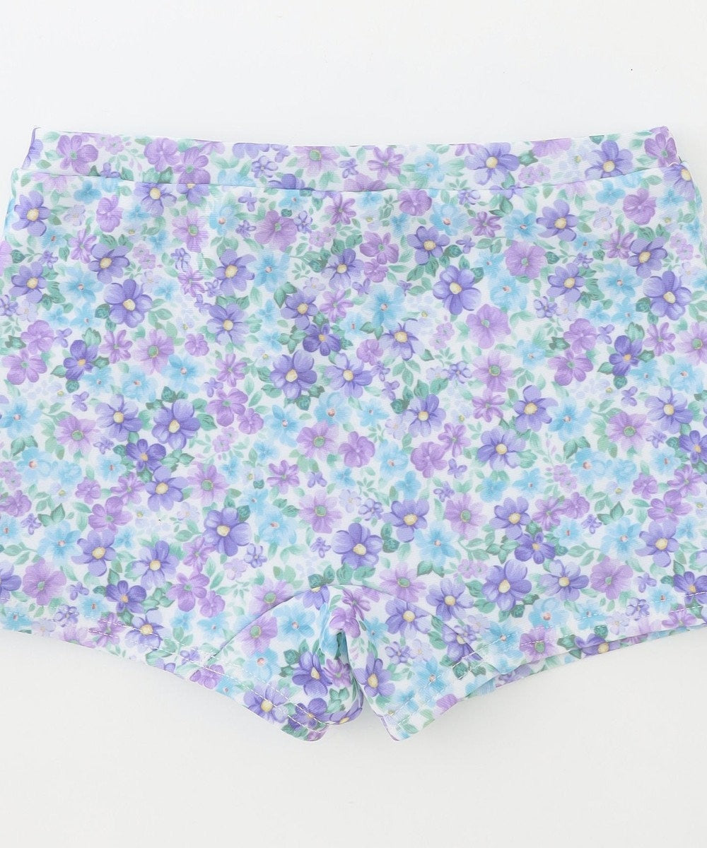 Japanese children's clothing aF#a325 UV protection floral swimsuit two-piece set 100-140cm girls summer play swimsuit special edition 