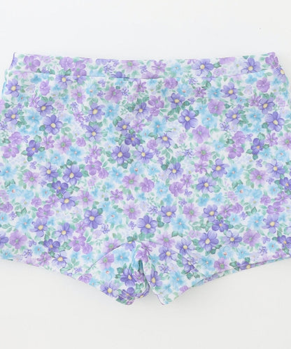 Japanese children's clothing aF#a325 UV protection floral swimsuit two-piece set 100-140cm girls summer play swimsuit special edition 