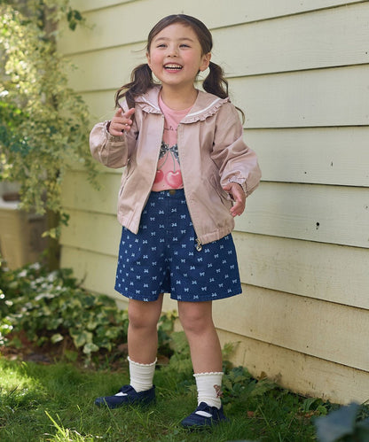 日本童裝 aF#a325 牛仔褶皺短褲 110-160cm 女童款 夏季 PANTS