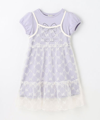 Japanese children's clothing aF#a325 suspender skirt and T-skirt two-piece set 110-160cm girls summer dresses 