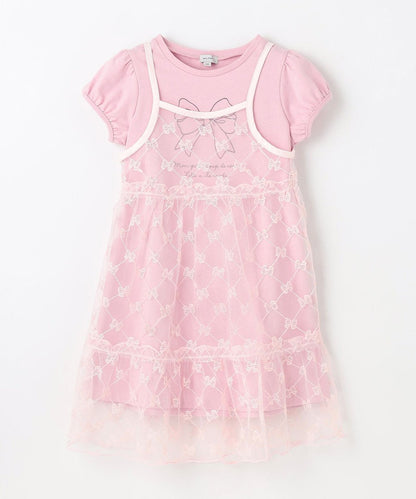 Japanese children's clothing aF#a325 suspender skirt and T-skirt two-piece set 110-160cm girls summer dresses 