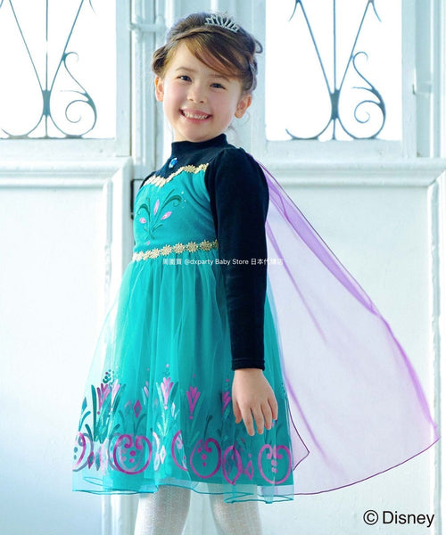 日本童裝 aF#a325 x FROZEN 公主裙 140cm 女童款 冬季 DRESSES