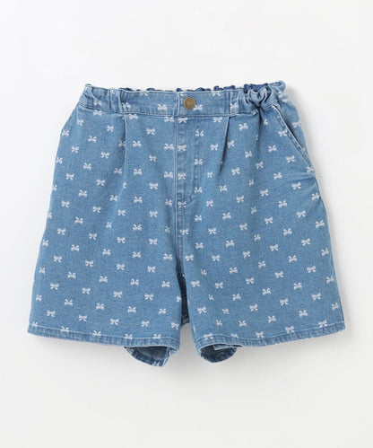 日本童裝 aF#a325 牛仔褶皺短褲 110-160cm 女童款 夏季 PANTS