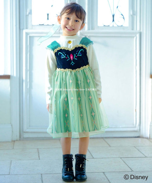 日本童裝 aF#a325 x FROZEN 公主裙 140cm 女童款 冬季 DRESSES