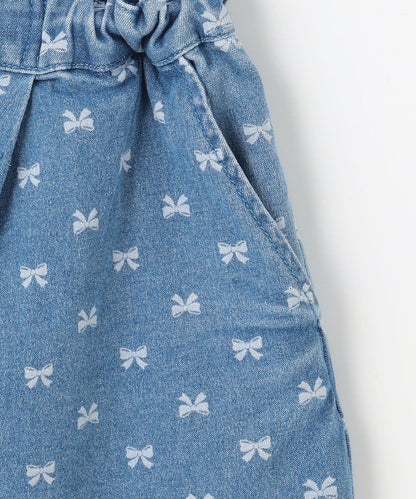 日本童裝 aF#a325 牛仔褶皺短褲 110-160cm 女童款 夏季 PANTS