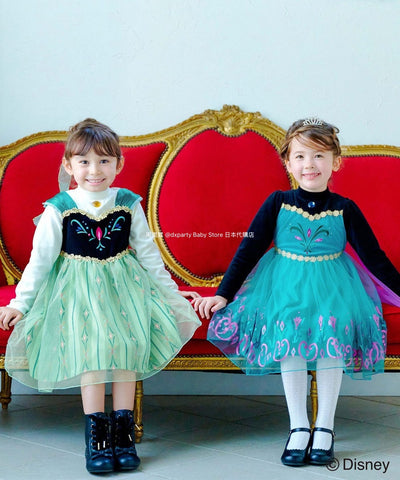 日本童裝 aF#a325 x FROZEN 公主裙 140cm 女童款 冬季 DRESSES