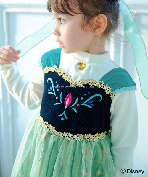 日本童裝 aF#a325 x FROZEN 公主裙 140cm 女童款 冬季 DRESSES