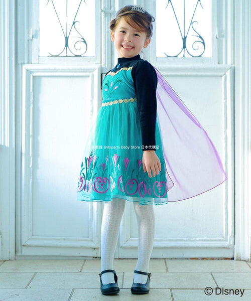 日本童裝 aF#a325 x FROZEN 公主裙 140cm 女童款 冬季 DRESSES