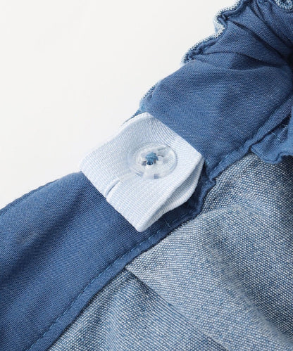 日本童裝 aF#a325 牛仔褶皺短褲 110-160cm 女童款 夏季 PANTS