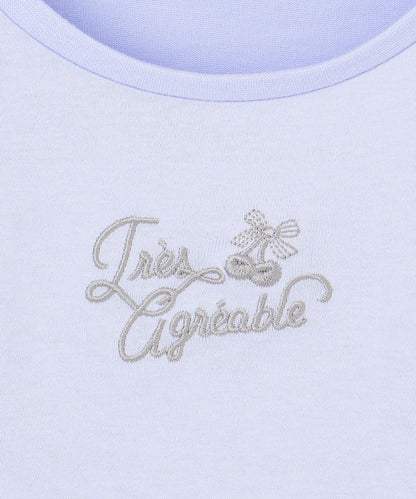 Japanese children's clothing aF#a325 Bow Puff Sleeve Top 110-160cm Girls Summer TOPS 